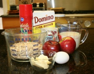 baked oatmeal ingredients