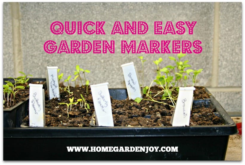 How to Make Easy Garden Markers