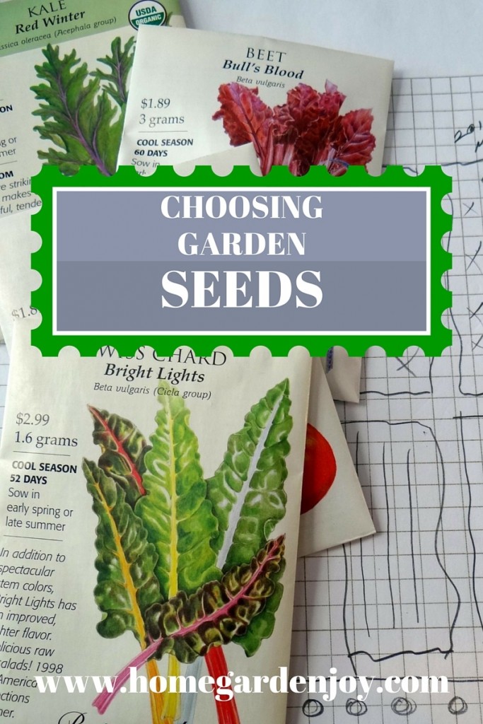 CHOOSING GARDEN SEEDS