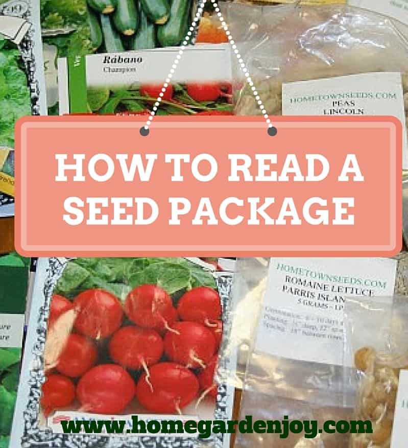 how to read a seed package