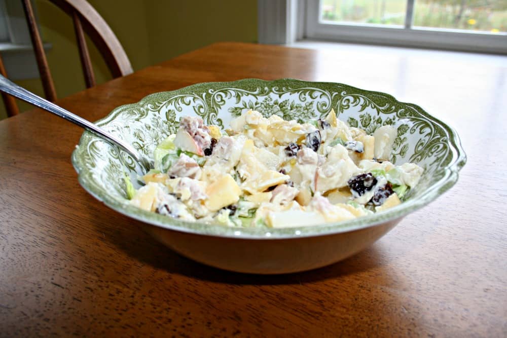 autumn waldorf salad recipe with leftover pork loin