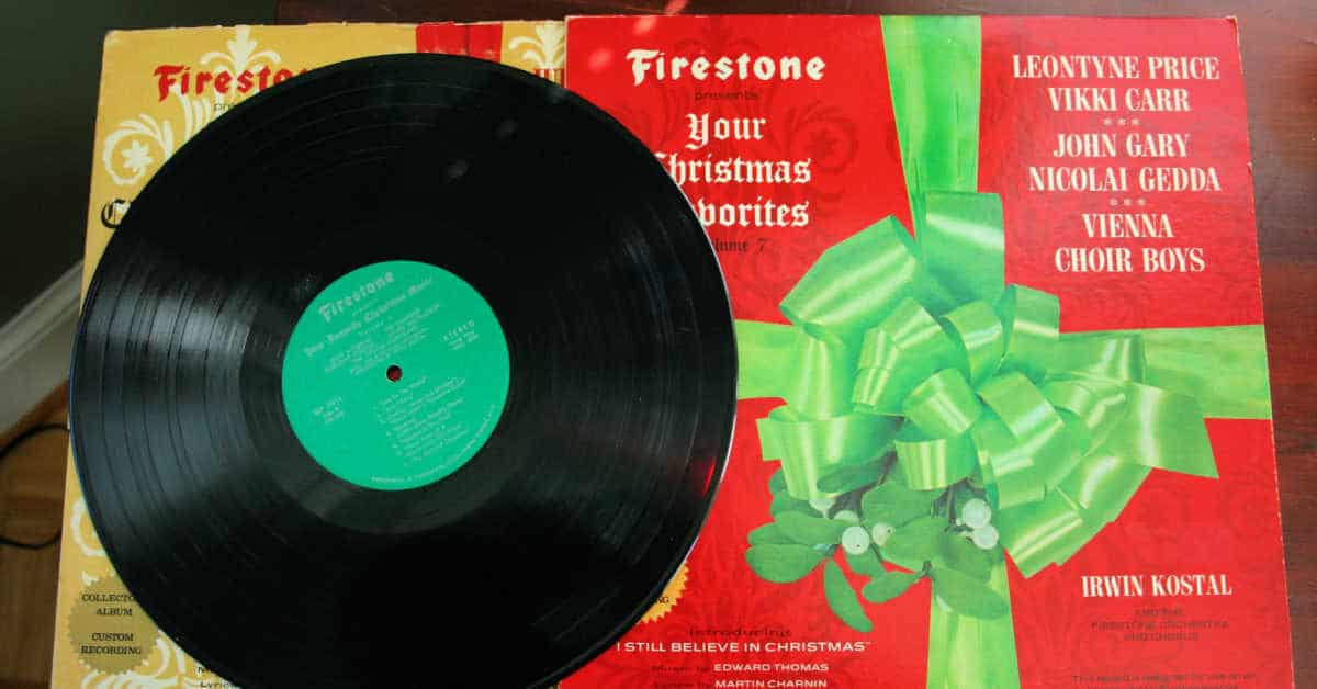 5 VTG COLLECTORS LP VINYL FIRESTONE CHRISTMAS MUSIC ALBUMS VOLUMES