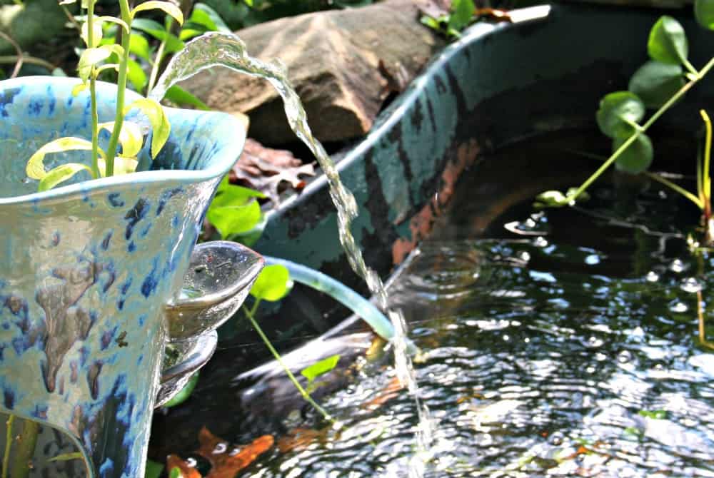 homemade garden fountain