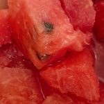 a closeup of watermelon