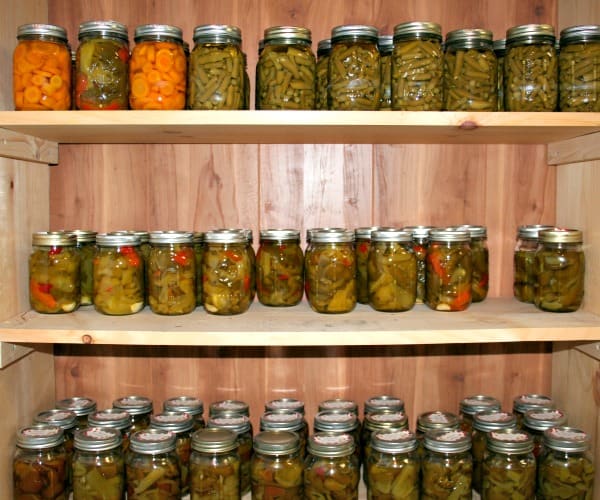 canning, home preserving, pantry