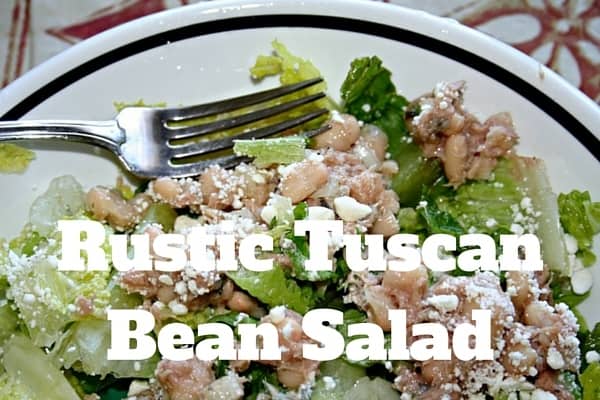 rustic Tuscan bean salad recipe