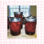 jars of homemade strawberry jam