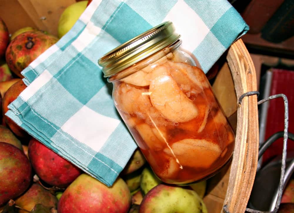 jar of spiced apples