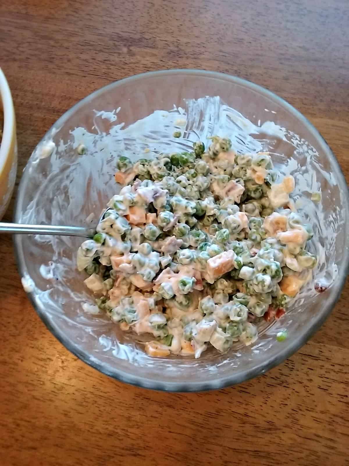 photo of green pea salad recipe