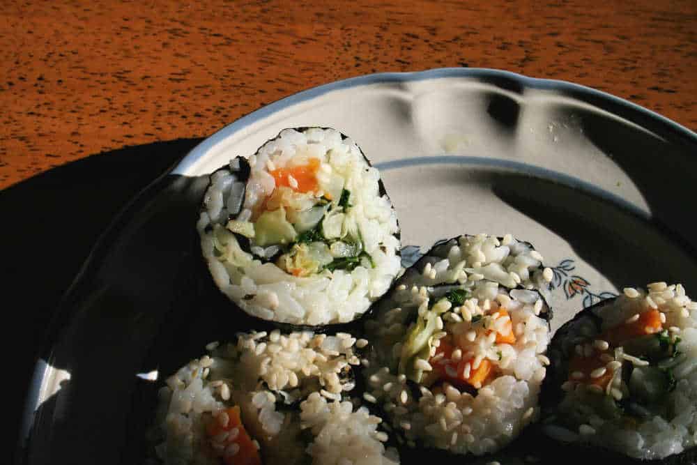 Sweet potato sushi