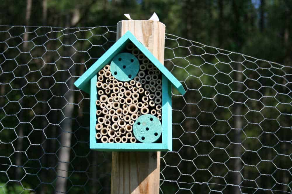 a picture of a natural pollinating insect house