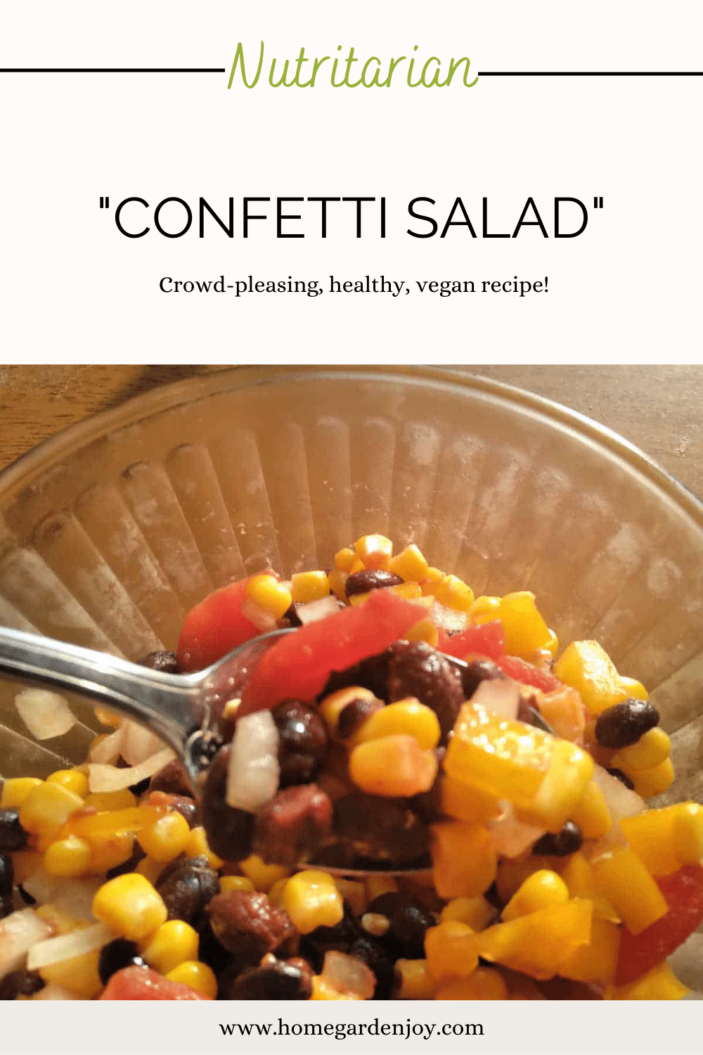 black bean, corn and tomato salad in a bowl