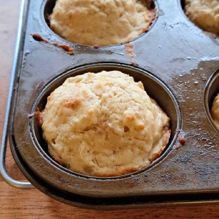 oatmeal muffins in the tin, just out of the oven